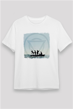 Enter Shikari Baskılı Unisex Beyaz Tişört
