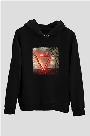 Enter Shikari Baskılı Unisex Siyah Hoodie