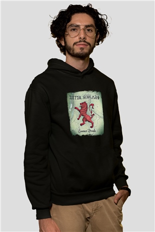 Enter Shikari Baskılı Unisex Siyah Hoodie