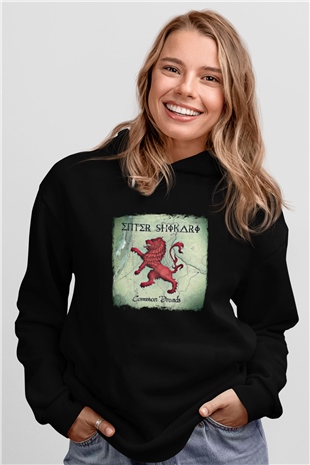 Enter Shikari Baskılı Unisex Siyah Hoodie