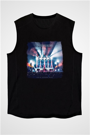 Enter Shikari Baskılı Unisex Siyah Kolsuz Tişört