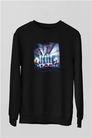 Enter Shikari Baskılı Unisex Siyah Sweatshirt