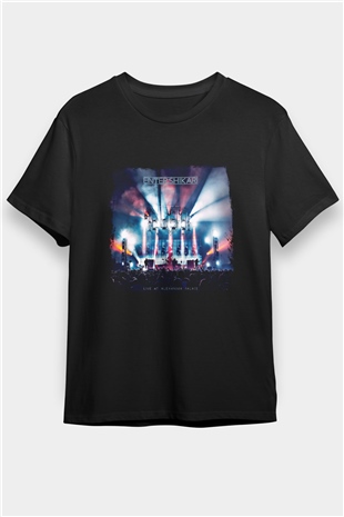 Enter Shikari Baskılı Unisex Siyah Tişört