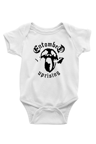 Entombed Baskılı Beyaz Unisex Bebek Body - Zıbın