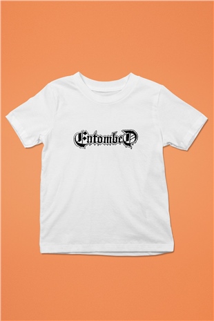 Entombed Baskılı Beyaz Unisex Çocuk Tişört