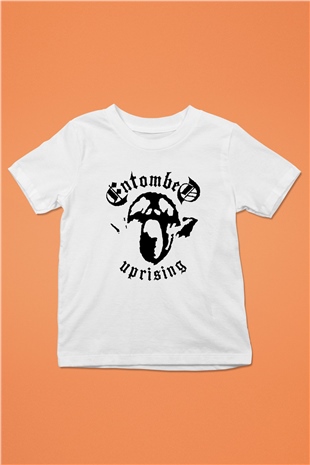 Entombed Baskılı Beyaz Unisex Çocuk Tişört