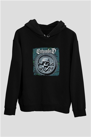 Entombed Baskılı Unisex Siyah Hoodie