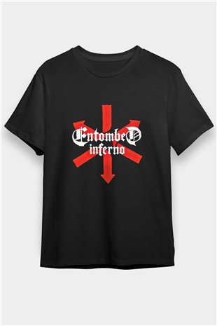 Entombed Baskılı Unisex Siyah Tişört