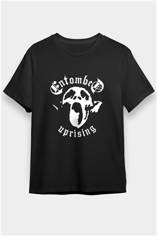 Entombed Baskılı Unisex Siyah Tişört