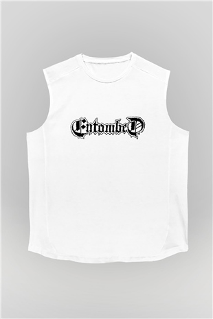 Entombed Beyaz Unisex Kolsuz Tişört
