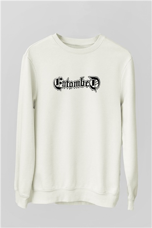 Entombed Beyaz Unisex Sweatshirt