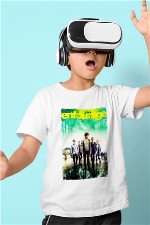 Entourage Beyaz Unisex Çocuk Tişört