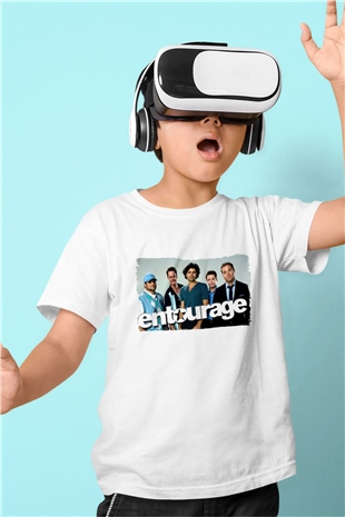 Entourage Beyaz Unisex Çocuk Tişört