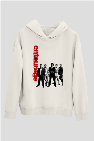 Entourage Beyaz Unisex Hoodie