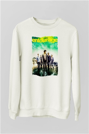 Entourage Beyaz Unisex Sweatshirt