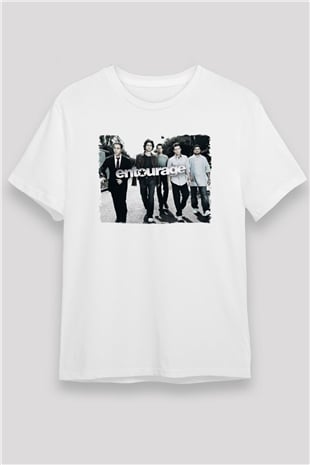 Entourage Beyaz Unisex Tişört T-Shirt