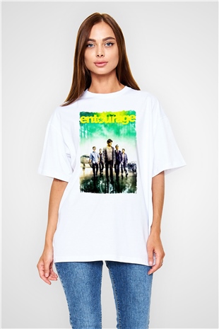 Entourage Beyaz Oversize Tişört Oversize T-shirt