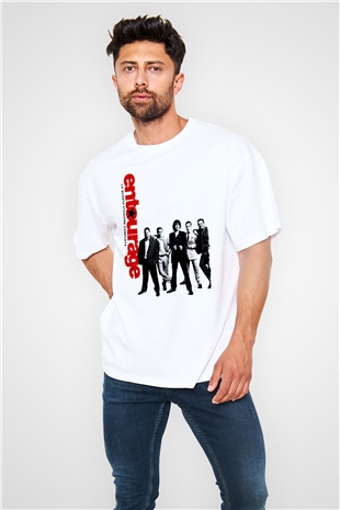 Entourage Beyaz Oversize Tişört Oversize T-shirt