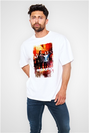 Entourage Beyaz Oversize Tişört Oversize T-shirt