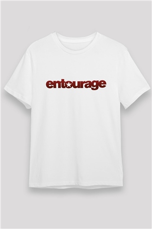 Entourage Beyaz Unisex Tişört T-Shirt