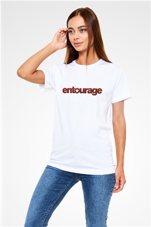 Entourage Beyaz Unisex Tişört T-Shirt