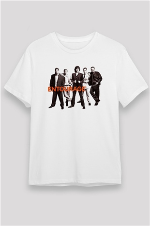 Entourage Beyaz Unisex Tişört T-Shirt