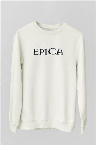 Epica Beyaz Unisex Sweatshirt