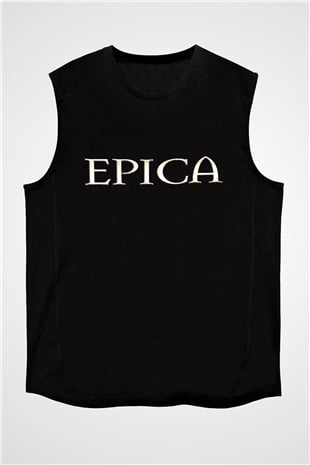 Epica Siyah Unisex Kolsuz Tişört