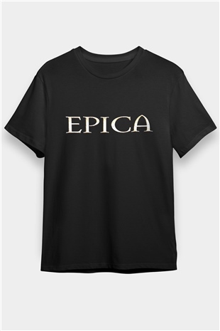 Epica Siyah Unisex Tişört T-Shirt - TişörtFabrikası