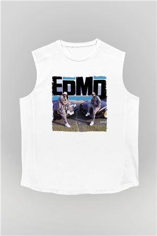 EPMD Beyaz Unisex Kolsuz Tişört