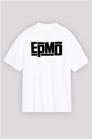 EPMD Beyaz Oversize Tişört Oversize T-shirt - TişörtFabrikası