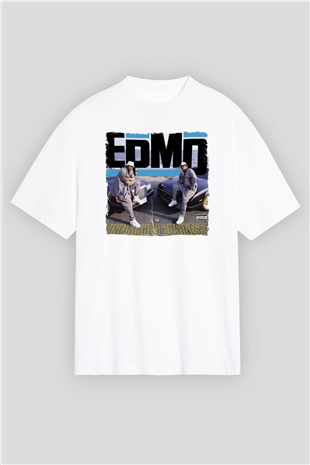 EPMD Beyaz Oversize Tişört Oversize T-shirt - TişörtFabrikası