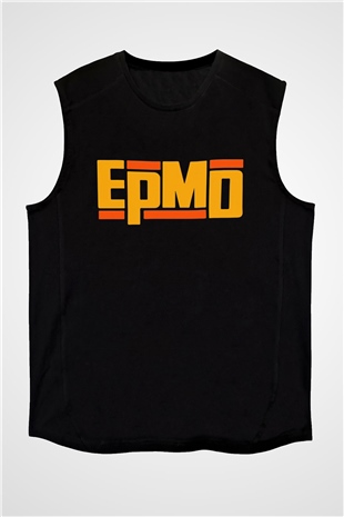 EPMD Siyah Unisex Kolsuz Tişört