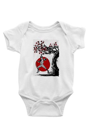 Eren Jaeger Baskılı Beyaz Unisex Bebek Body - Zıbın