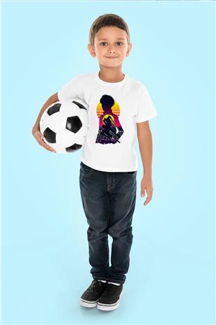 Eren Jaeger Baskılı Beyaz Unisex Beyaz Çocuk Tişört - Tshirt