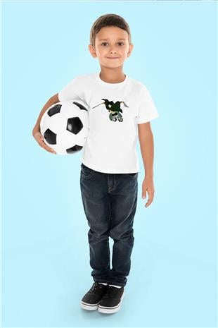 Eren Jaeger Baskılı Beyaz Unisex Beyaz Çocuk Tişört - Tshirt