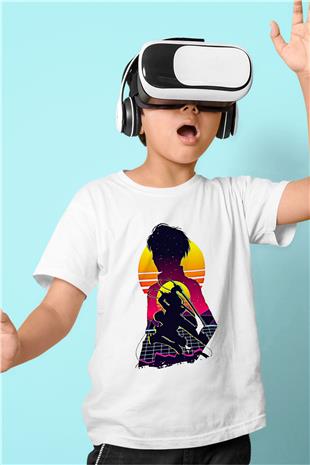 Eren Jaeger Baskılı Beyaz Unisex Beyaz Çocuk Tişört - Tshirt