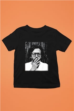 Eric Clapton Baskılı Siyah Unisex Çocuk Tişört
