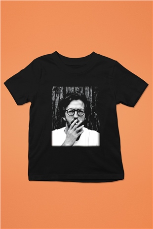 Eric Clapton Baskılı Siyah Unisex Çocuk Tişört
