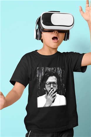 Eric Clapton Baskılı Siyah Unisex Çocuk Tişört