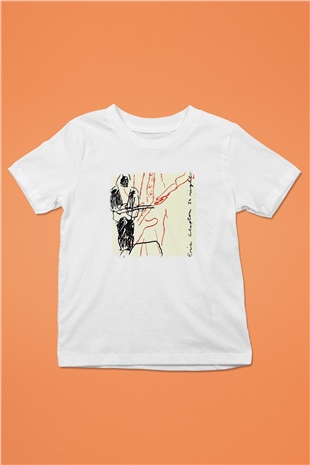 Eric Clapton Baskılı Unisex Beyaz Çocuk Tişört