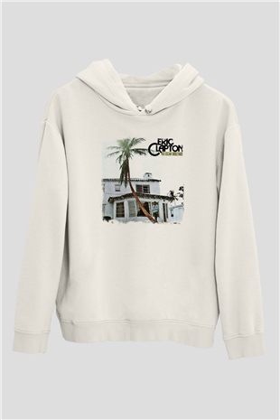 Eric Clapton Baskılı Unisex Beyaz Hoodie