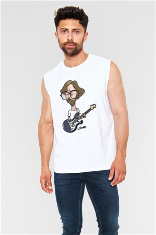 Eric Clapton Beyaz Unisex Kolsuz Tişört