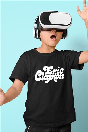 Eric Clapton Siyah Unisex Çocuk Tişört