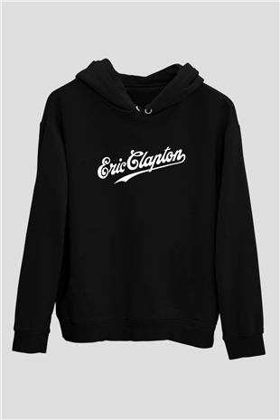 Eric Clapton Siyah Unisex Kapüşonlu Sweatshirt