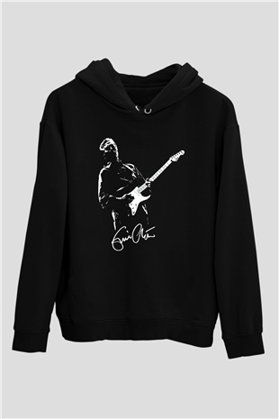 Eric Clapton Siyah Unisex Kapüşonlu Sweatshirt