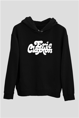 Eric Clapton Siyah Unisex Kapüşonlu Sweatshirt