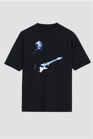 Eric Clapton Siyah Unisex Oversize Tişört T-Shirt