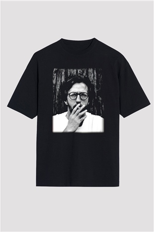 Eric Clapton Siyah Unisex Oversize Tişört T-Shirt