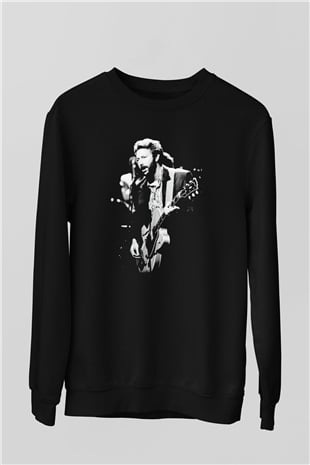 Eric Clapton Siyah Unisex Sweatshirt